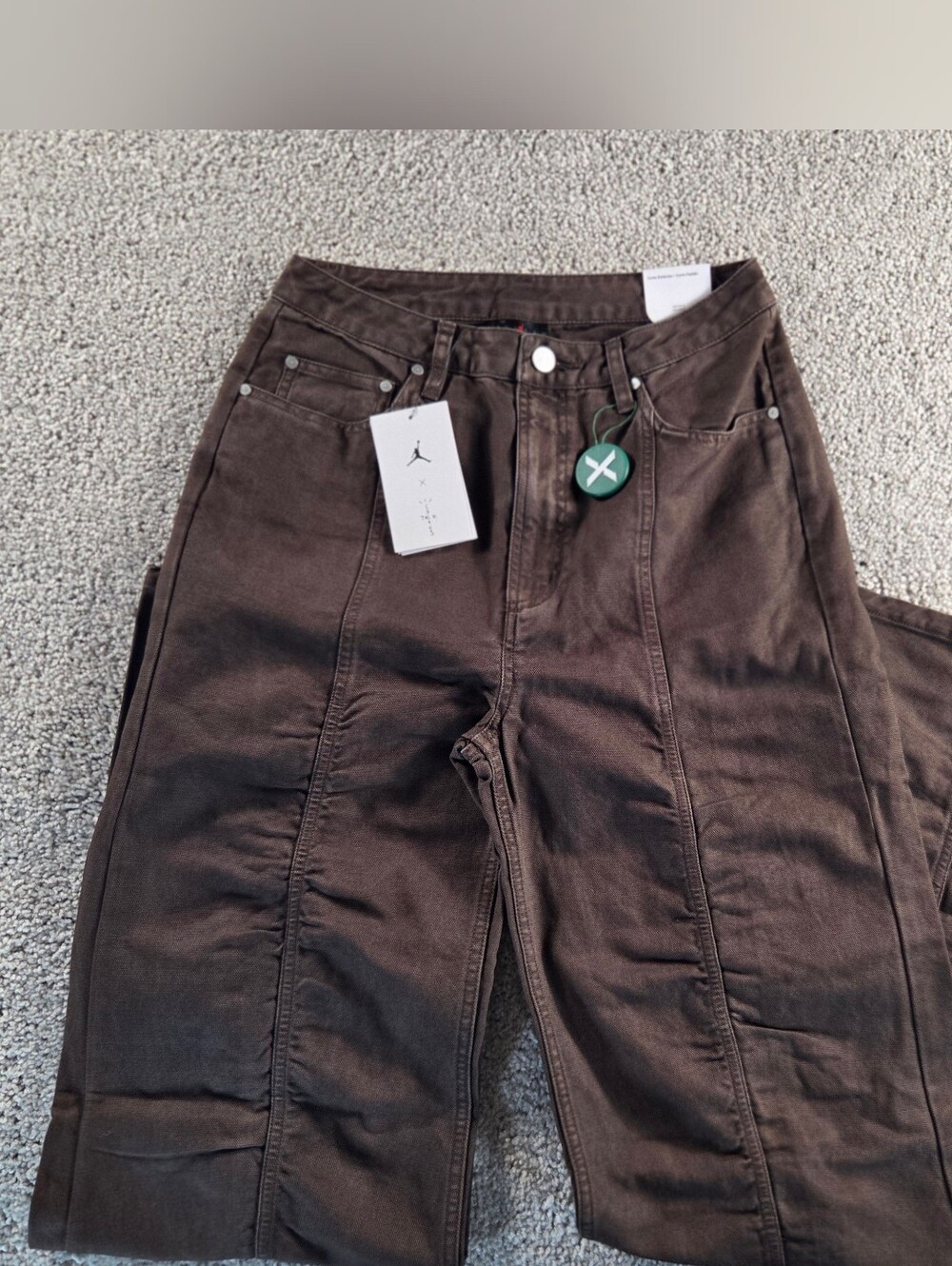 Nike Jordan Travis Scott Canvas Pants Brown FD9121-237 Womens Size 6 StockX New